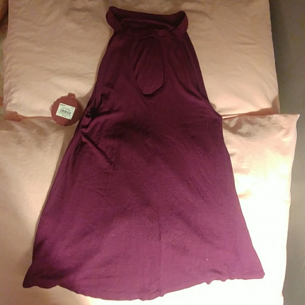 SO Maroon tank top